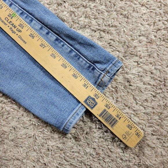 American Eagle Jeans Mens 30x32 Tag 30x34 Slim Medium Wash Denim Stains* - Picture 6 of 8